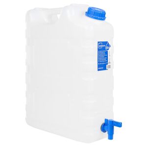 vidaXL Contenitore Acqua con Rubinetto Trasparente 20 L in Plastica