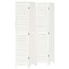 vidaXL Divisorio Ambienti 4Pannelli Bianco Legno Massello di Paulownia