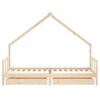 vidaXL Giroletto Bambini con Cassetti 90x200 cm Legno Massello di Pino