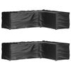 vidaXL Coperture Mobili da Giardino a L 2pz 18 Occhielli 285x220x80cm