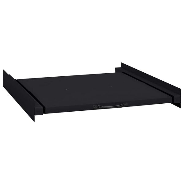 vidaXL Mensola Intermedia per Lavatrice Nero 60 x 60 x 8 cm Acciaio