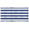 vidaXL Cuscini Sedia Schienale Basso 4pz Strisce Bianche e Blu Tessuto