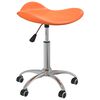 vidaXL Sedia da Pranzo Girevole Arancione in Similpelle