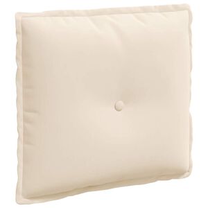 vidaXL Cuscino per Schiena Beige 50 x 45 cm Tessuto in Microfibra
