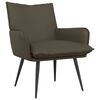 vidaXL Poltrona Grigio Similpelle