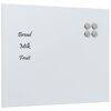 vidaXL Lavagna Magnetica a Parete Bianca 60x50 cm Vetro Temperato