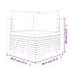 vidaXL Set Divani da Giardino 5 pz con Cuscini Legno Massello di Teak
