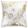 vidaXL Cuscini 2 pz Stampa con Lamina Bianchi e Oro 40x40 cm Cotone