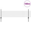 vidaXL Recinzione con Posto Grigio 0,5 x 100 m Acciaio e PVC