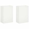 vidaXL Vaso da giardino 2 pz Bianco 50 x 30 x 75 cm
