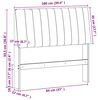 vidaXL Testiera imbottita Nero 100 cm Pino massello