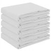 vidaXL Tovaglia da Tavolo 5 pz Quadrato Bianco 90 x 90 cm Poliestere