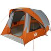 vidaXL Tenda Familiare Cabina 6 Persone Grigia Arancione Impermeabile