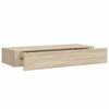 vidaXL Scaffale con Cassetti da Parete Rovere 60x23,5x10 cm in MDF