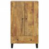 vidaXL Credenza con Cassetto 60x33x100 cm Legno Massello Mango e Ferro