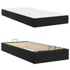 vidaXL Struttura letto con materasso con materasso 2 pcs Nero PVC