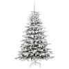 vidaXL Albero di Natale Artificiale con Rami Pieghevoli Bianco 180 cm