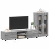 vidaXL Set mobile TV con porta FLORIN Grigio Sonoma Legno multistrato