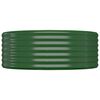 vidaXL Letto Giardino Acciaio Zincato 396x100x36 cm Verde