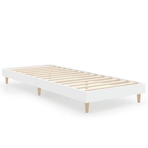 vidaXL Giroletto Bianco 75x190 cm in Legno Multistrato