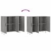 vidaXL Credenza Grigio Sonoma 90x34x80 cm in Legno Multistrato