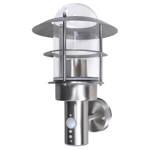 vidaXL Lampada da Parete da Patio in Acciaio Inox