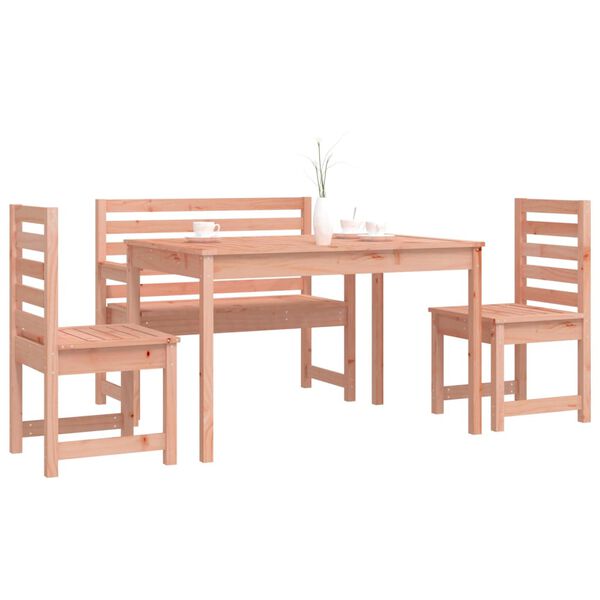 vidaXL Set da Pranzo per Giardino 4 pz in Legno Massello di Douglas
