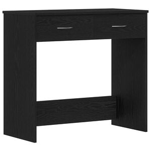 vidaXL Scrivania Rovere Nero Legno ingegnerizzato 80 x 40 x 75 cm