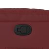 vidaXL Poltrona Alzapersona Reclinabile Rosso Vino in Similpelle