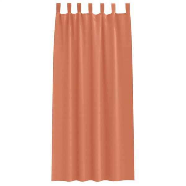 vidaXL Tende Blackout con Anelli 2 pcs Terracotta 260 x 140 cm