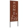vidaXL Schermo per privacy in giardino Traforo Ruggine 50 x 140 cm