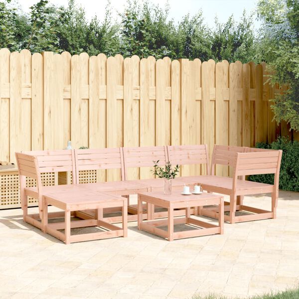 vidaXL Set Divani da Giardino 6 pz in Legno Massello di Douglas
