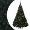 vidaXL Albero di Natale artificiale verde scuro con palline 240 cm