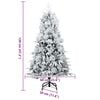 vidaXL Albero di Natale Artificiale con Rami Pieghevoli Bianco 120 cm