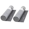 vidaXL Telo Protettivo per Pittori Antiscivolo 2 pz 50m 280g/m&sup2; Grigio