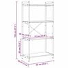 vidaXL Libreria Rovere fum&eacute; 40 x 30 x 85 cm Legno multistrato