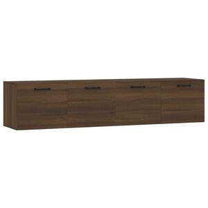 vidaXL Mobili Parete 2 pz Rovere Marrone 60x36,5x35 cm in Multistrato