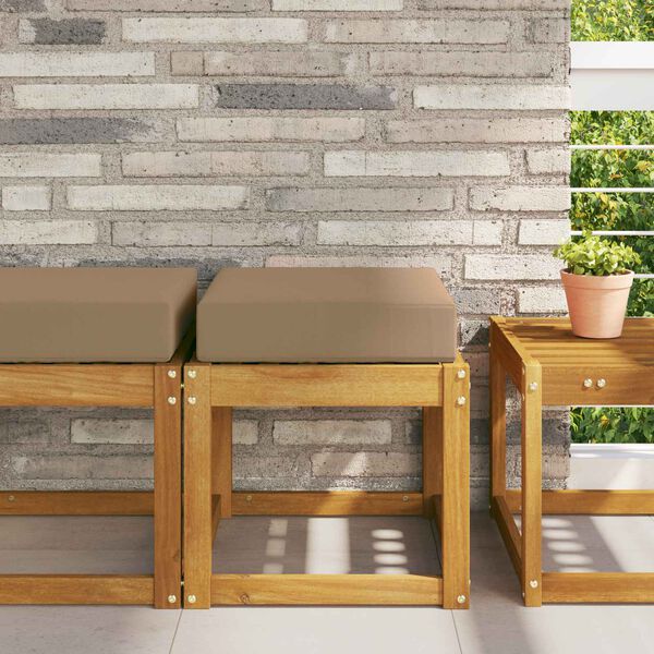 vidaXL Cuscino da Sedia Esterno Talpa 40 x 40 x 8 cm 100% Poliestere