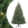 vidaXL Albero di Natale Artificiale con Rami Pieghevoli Verde 210 cm