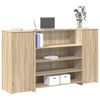vidaXL Banco Reception Rovere Sonoma 180x50x103,5 cm Legno Multistrato