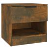 vidaXL Comodino Rovere Fumo in Legno Multistrato