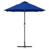 vidaXL Ombrello da giardino Blu 370 x 197 x 239 cm