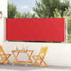 vidaXL Tenda Laterale Retrattile per Patio 117x600 cm Rossa