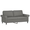vidaXL Divano a 2 Posti Grigio Scuro 140 cm in Tessuto