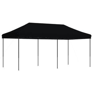vidaXL Tenda da Festa Pieghevole Pop-Up Nero 580x292x315 cm