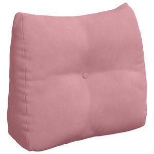 vidaXL Cuscino per Schiena Rosa 60 x 24 x 50 cm Velluto