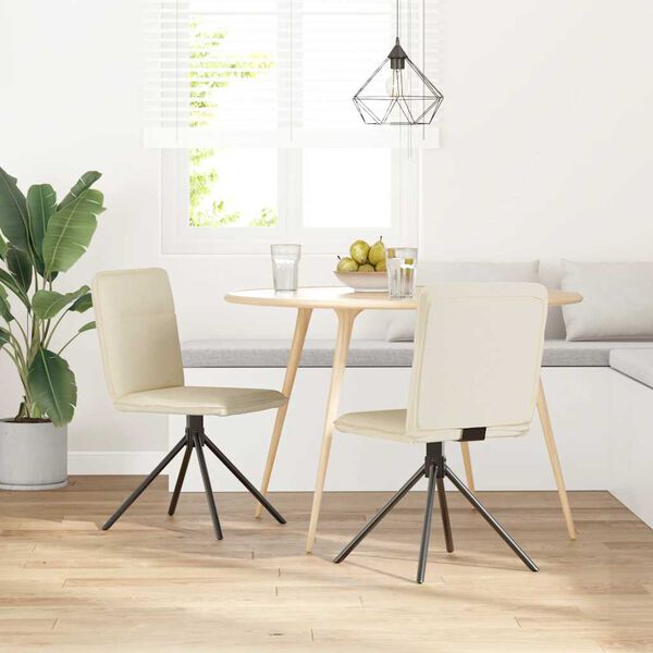 vidaXL Sedie da Pranzo 2 pz Lino