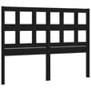 vidaXL Testiera per Letto Nera 205,5x4x100cm in Legno Massello di Pino