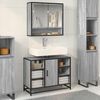 vidaXL Mobile Lavabo Bagno Grigio Sonoma 60x30x60 cm Legno Multistrato