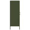 vidaXL Credenza Verde Oliva 36x39x113 cm in Acciaio
